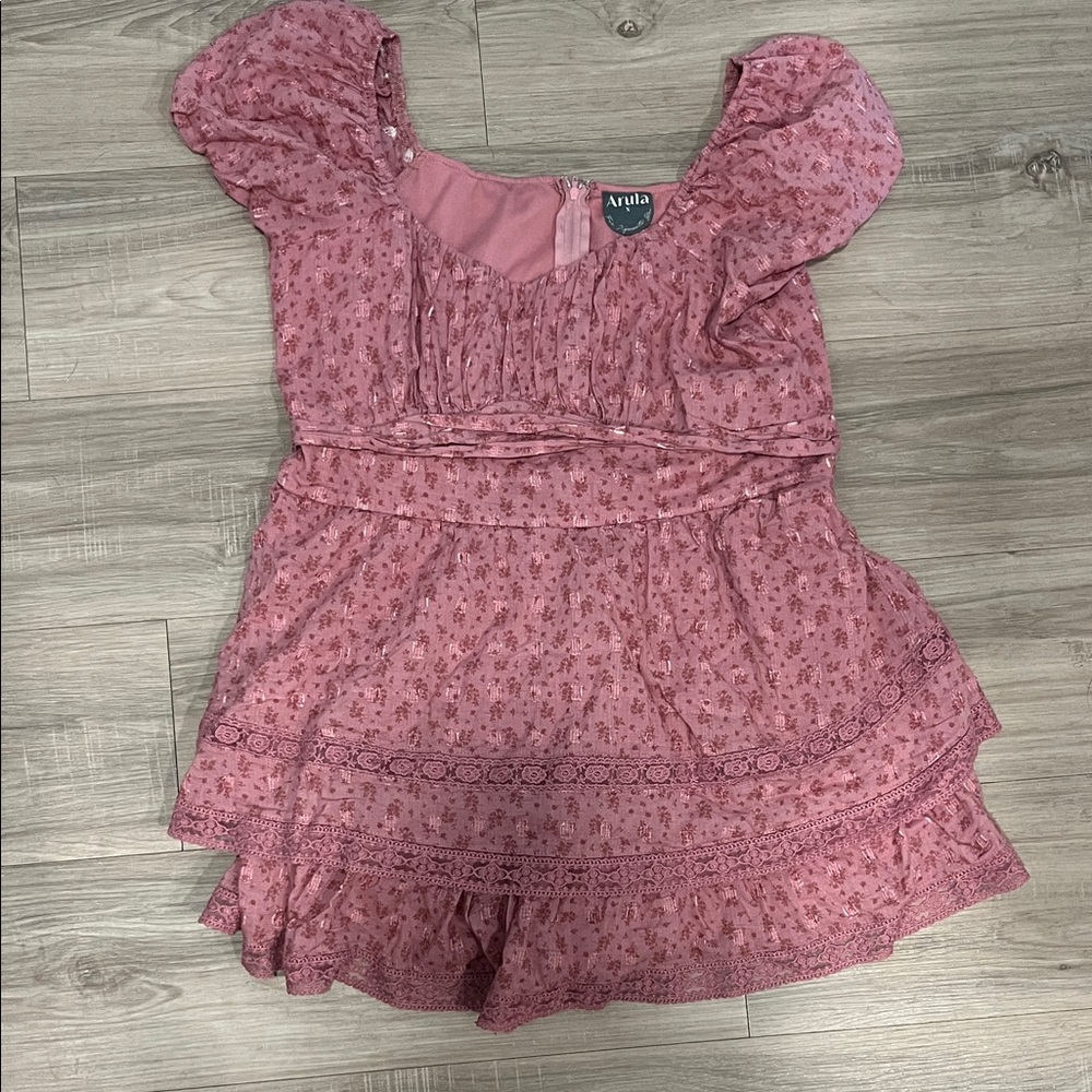 Arula Mauve Floral Romper